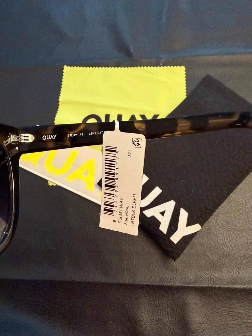 Quay Australia Tortoiseshell Cat Eye Sunglasses with Brown Gradient Lenses